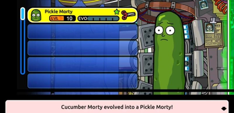 Evolved Morty in Pocket Mortys