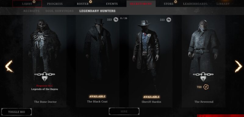 Hunt Showdown Legendary Hunters