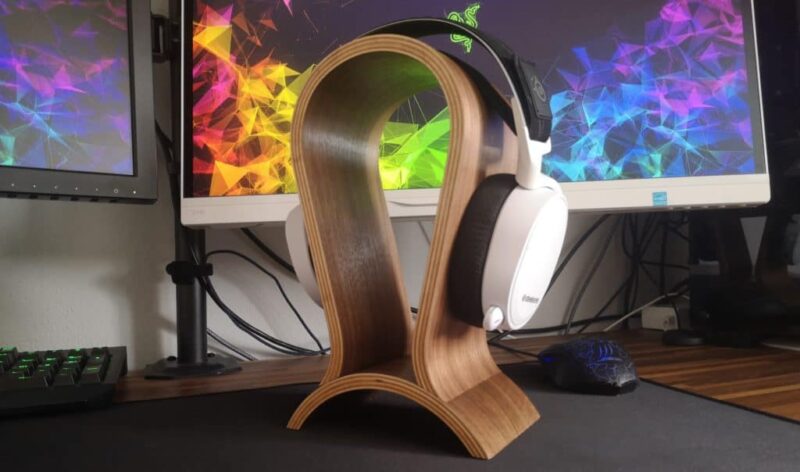 Wooden Gaming Headset Stand