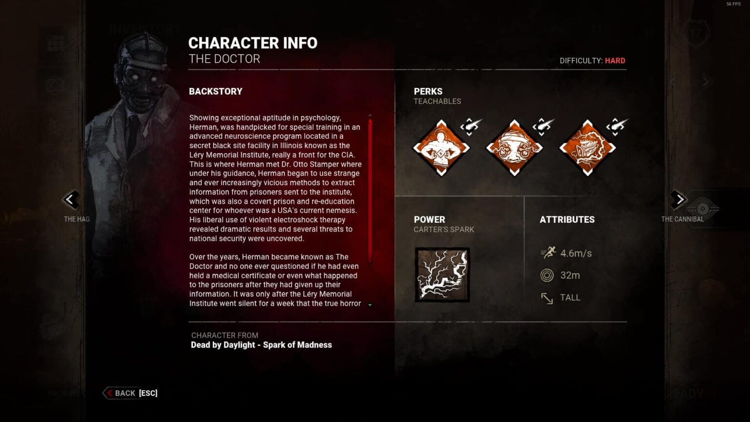Dead By Daylight - Character Info