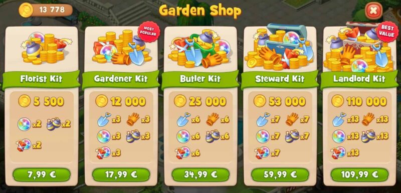How Are Homescapes and Gardenscapes Monetized
